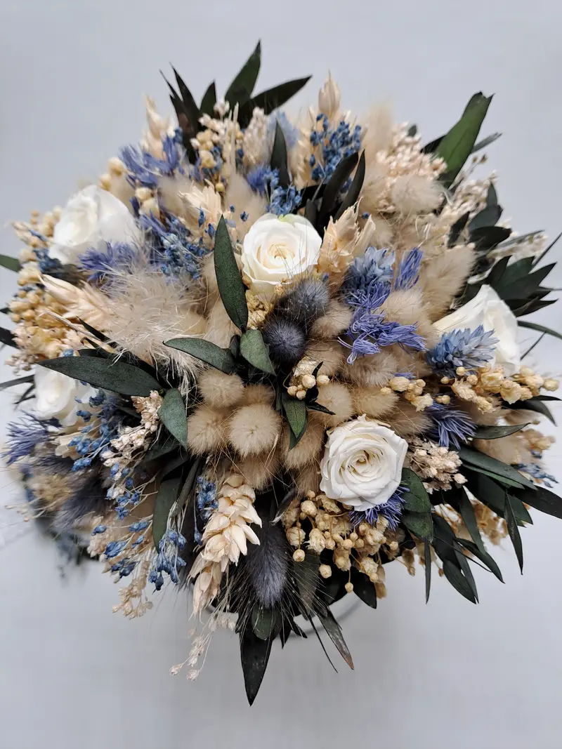 Bouquet de mariée fleurs naturelles