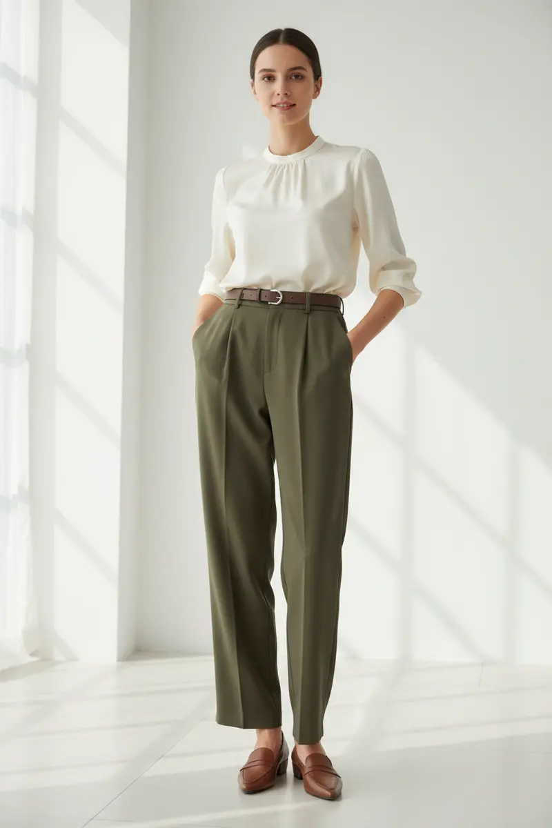 PANTALON CITY FEELKOO - Kaki