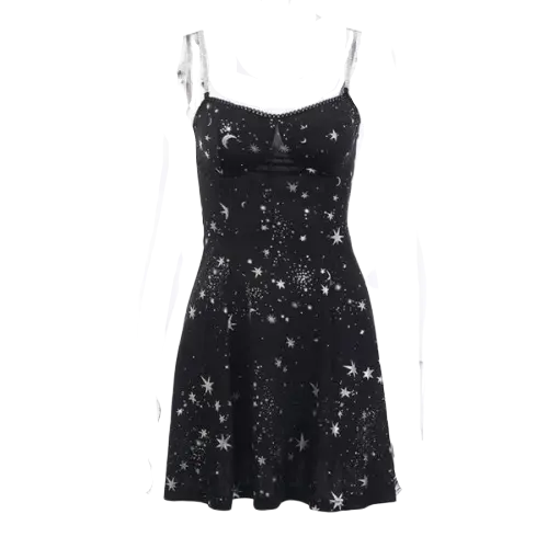 Robe Gothique <br /> à fine Bretelle