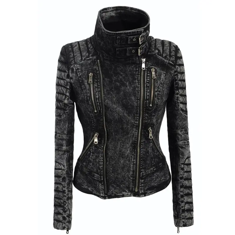 Veste Gothique <br /> Style Jeans (Simili Cuir)